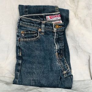 Silver- Jeans pre-ripped bottom cuff